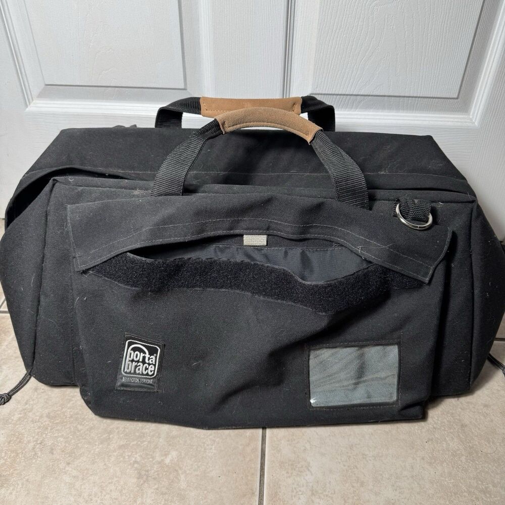 Porta-Brace Canvas Photo-Video Bag Interior Dimensions 21x8x10" tall Black